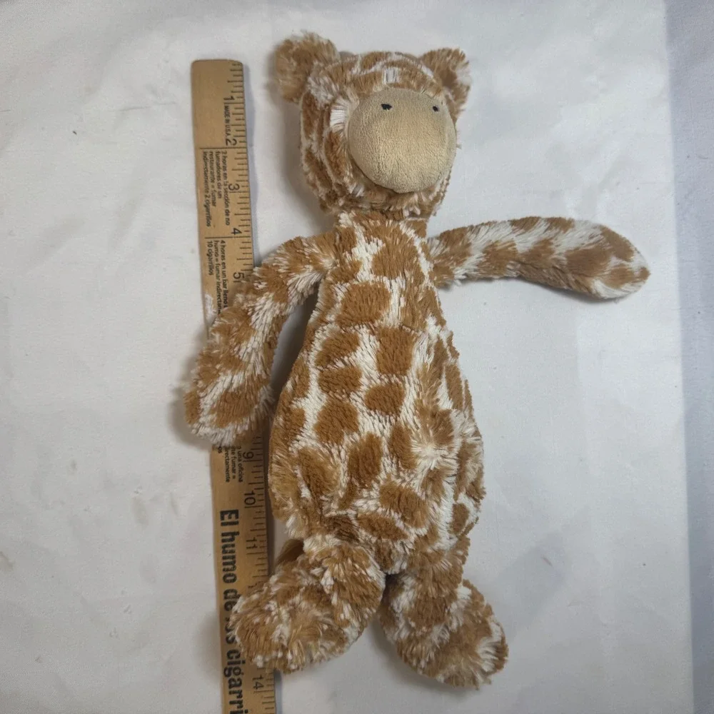 Jellycat London Bashful Giraffe Spotted Plush Stuffed Animal Brown Cream 12 inch